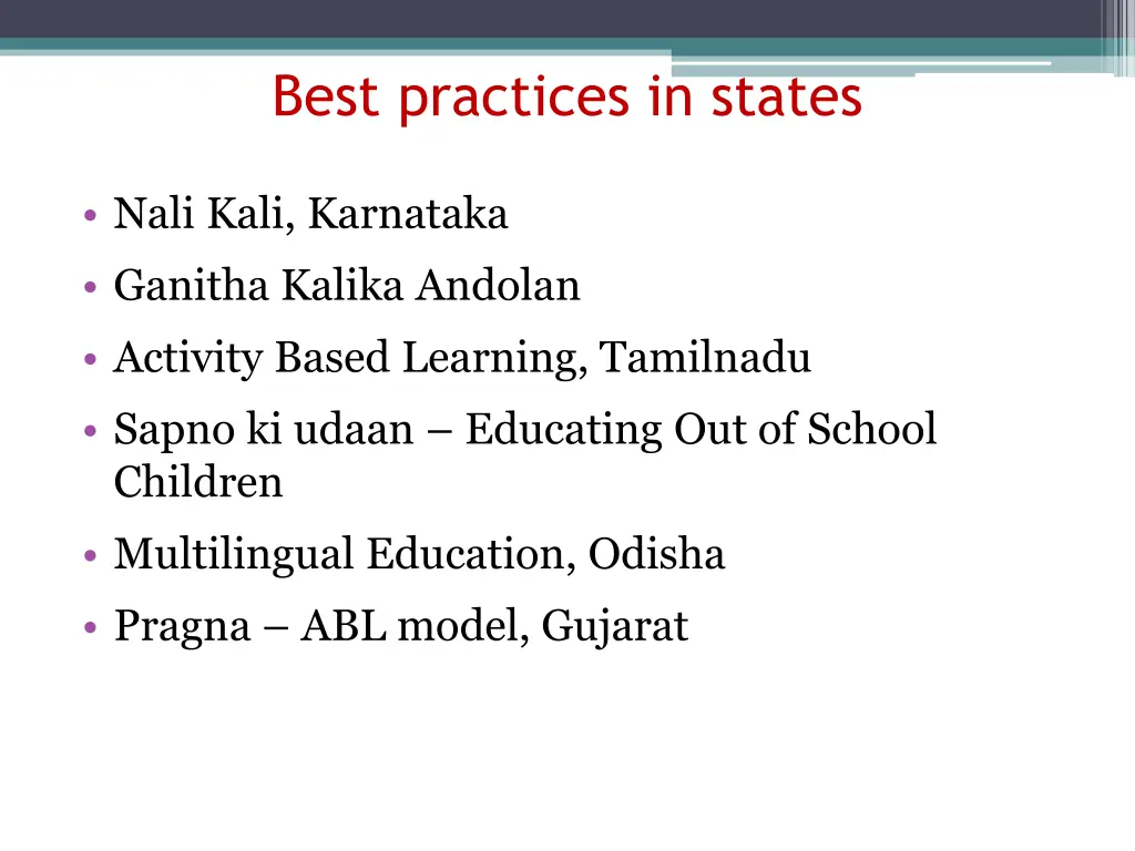 best practices in states