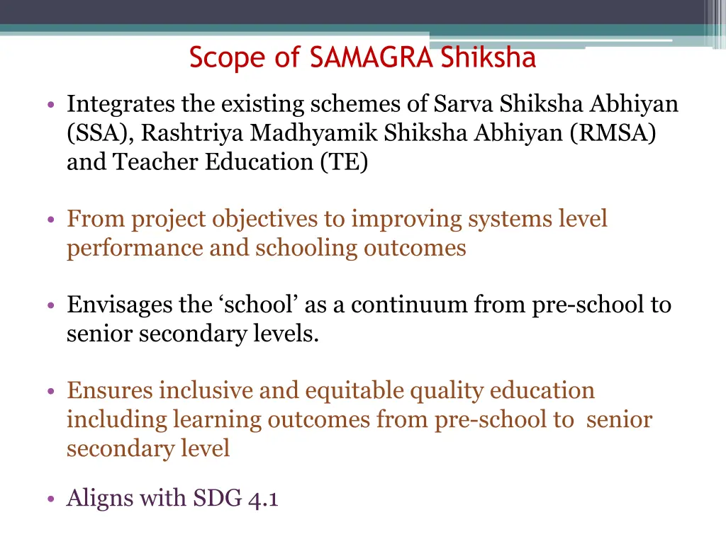 scope of samagra shiksha