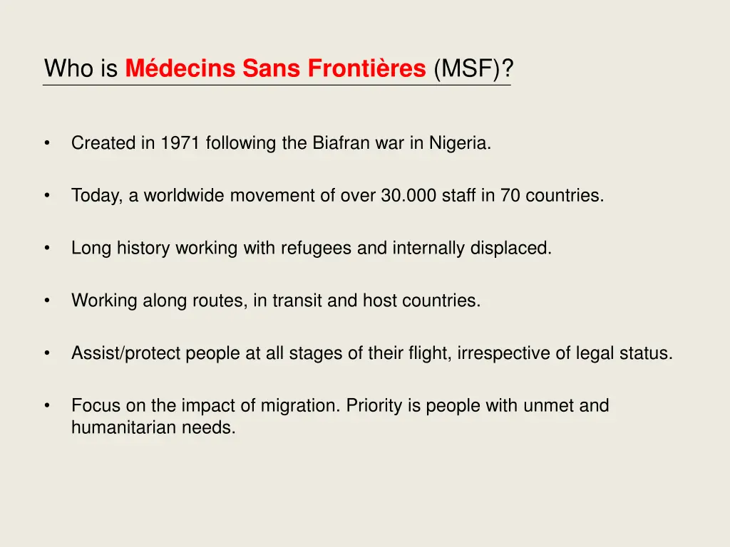 who is m decins sans fronti res msf