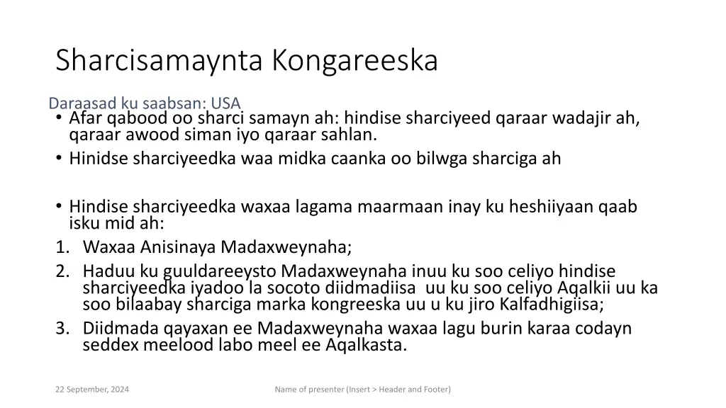 sharcisamaynta kongareeska