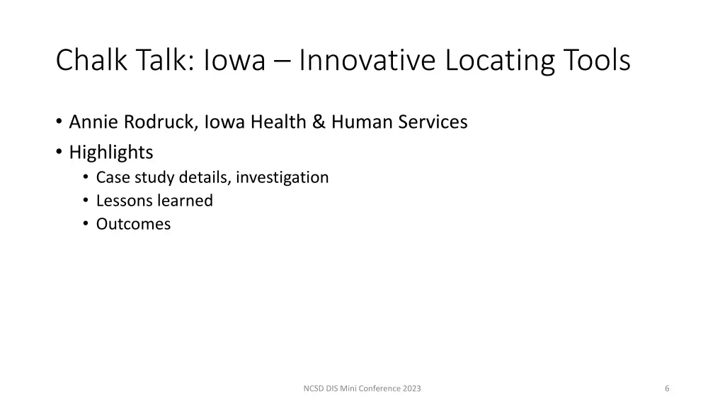 chalk talk iowa innovative locating tools