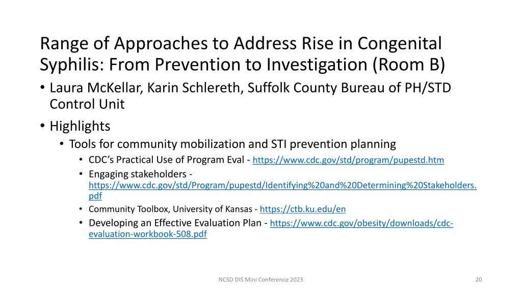 range of approaches to address rise in congenital