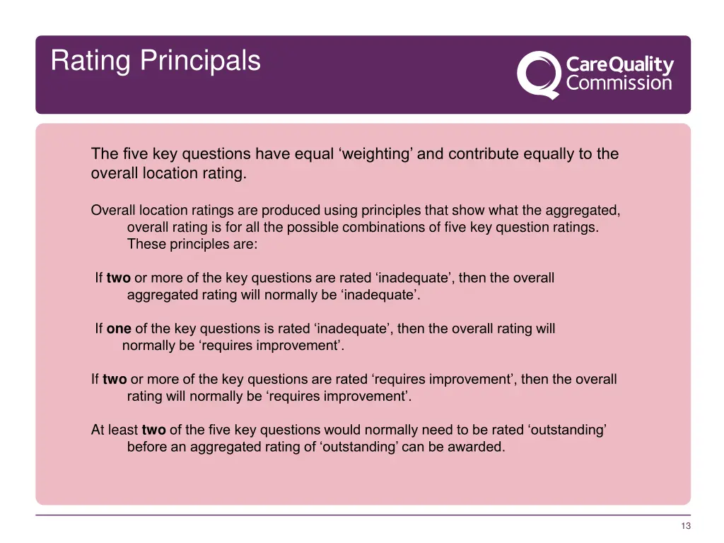 rating principals