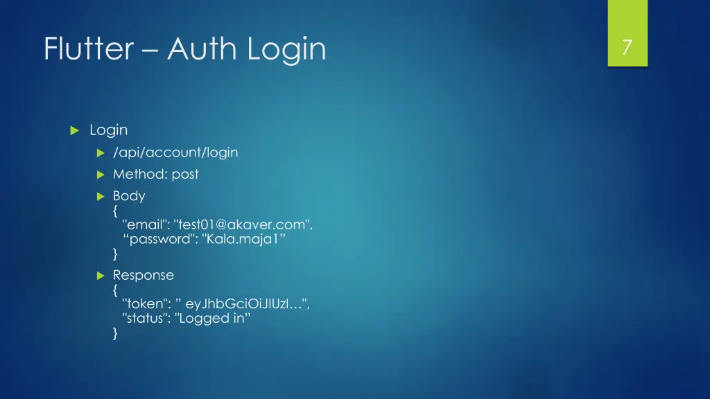 flutter auth login