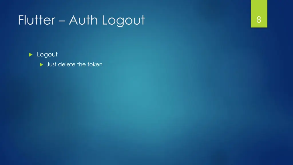 flutter auth logout