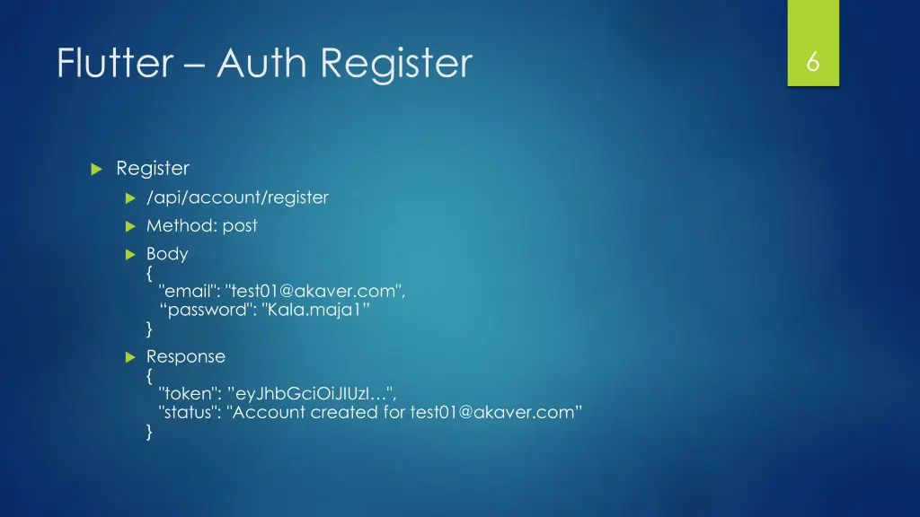 flutter auth register