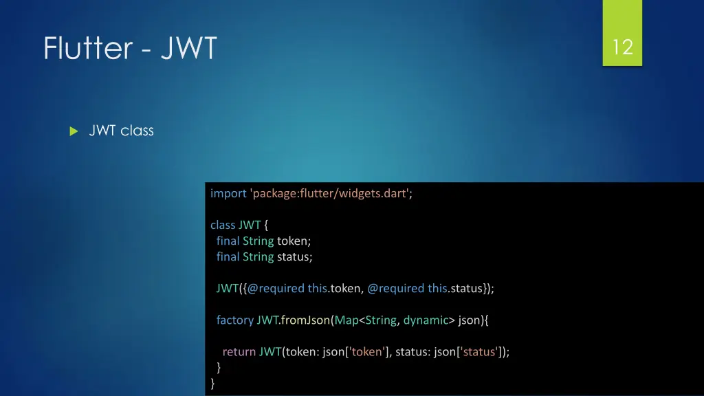 flutter jwt