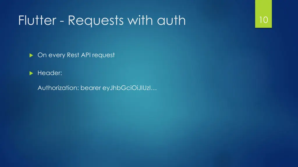 flutter requests with auth