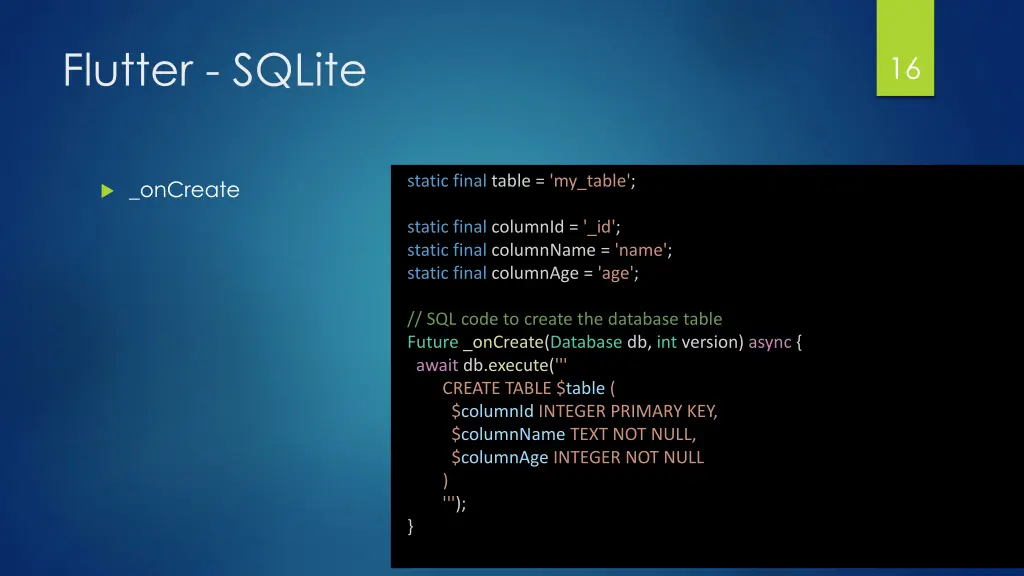 flutter sqlite 1