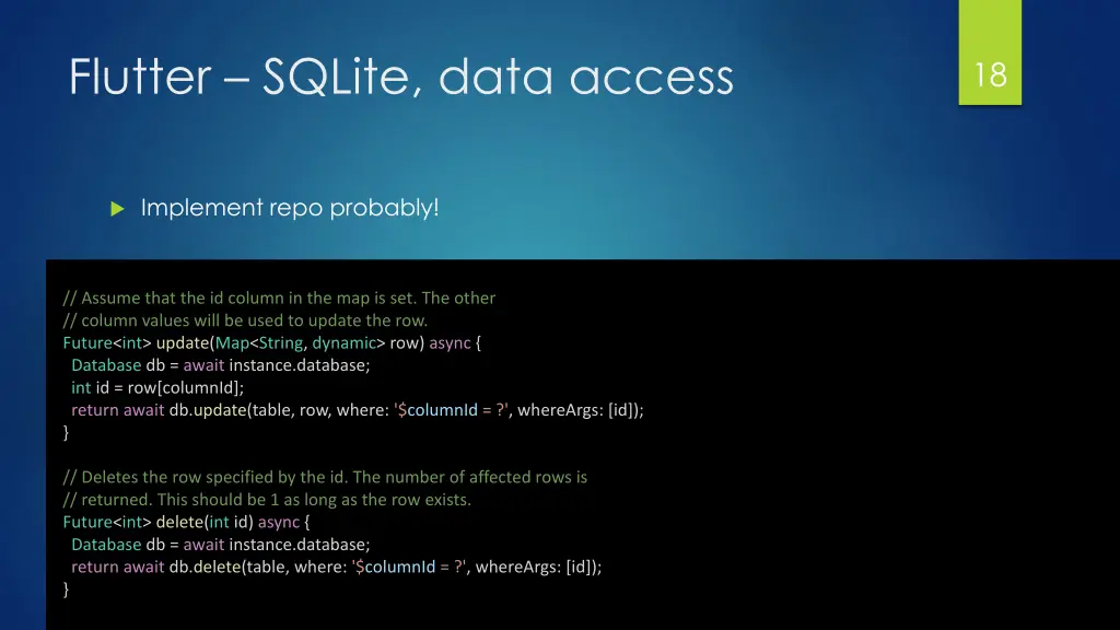 flutter sqlite data access 1