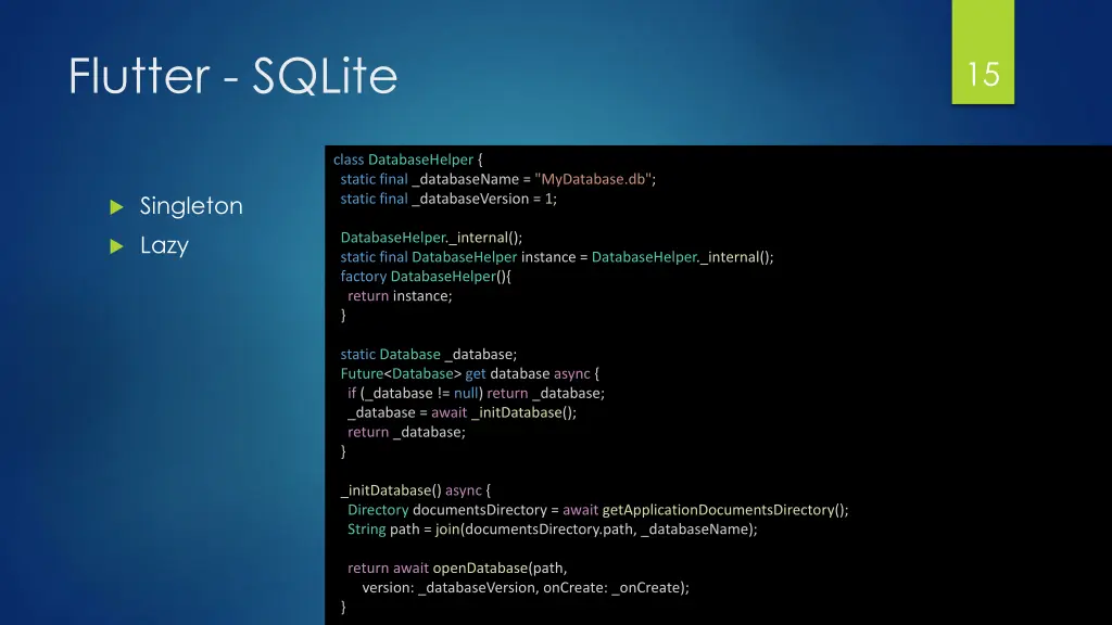 flutter sqlite