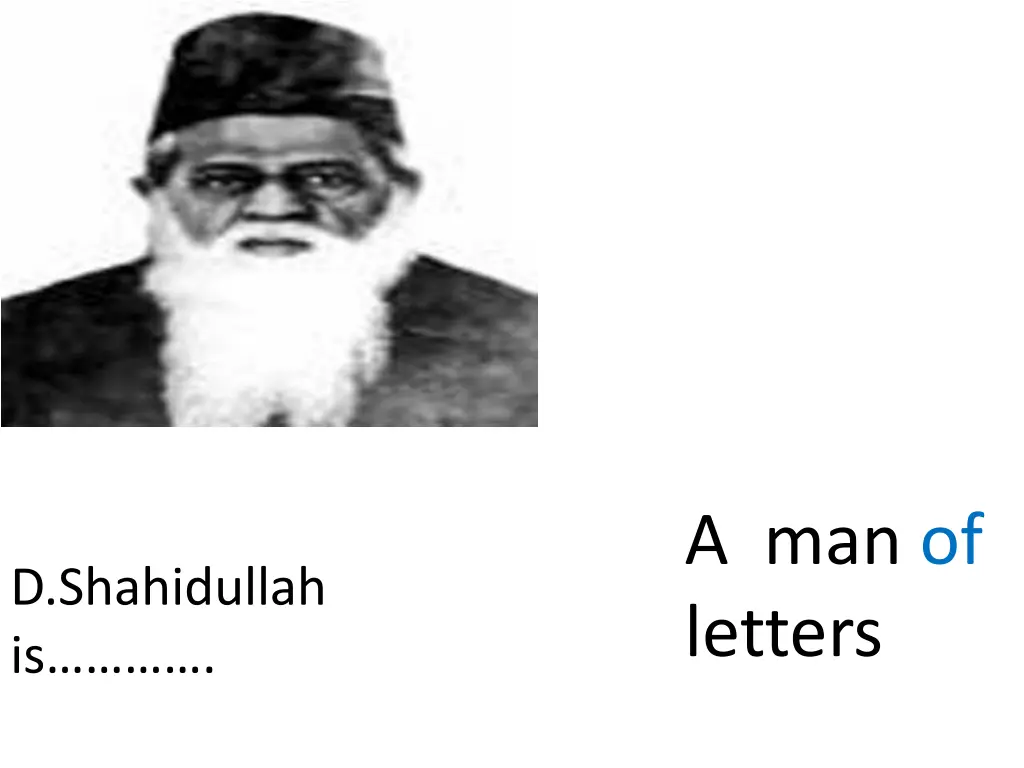 a man of letters