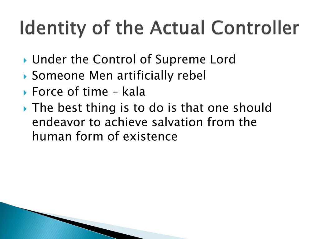 under the control of supreme lord someone