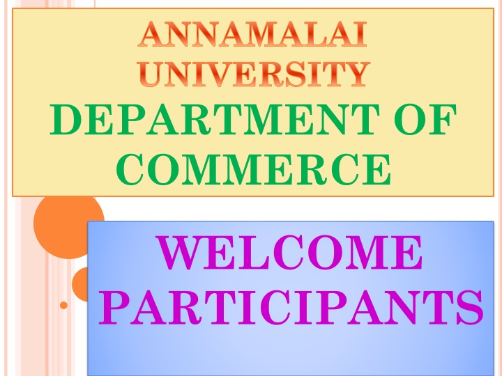 annamalai university department of commerce