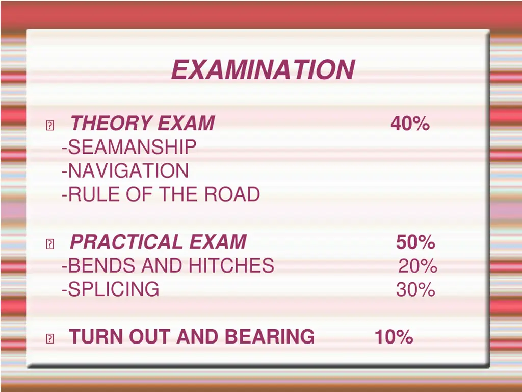 examination