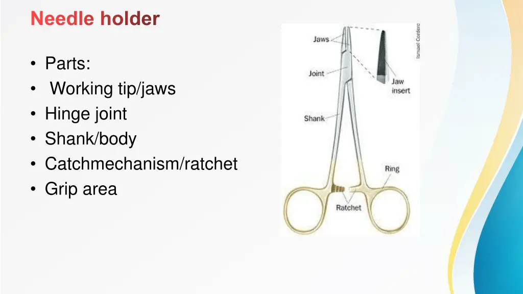 needle holder