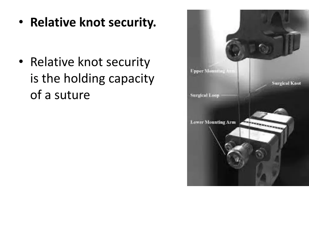 relative knot security