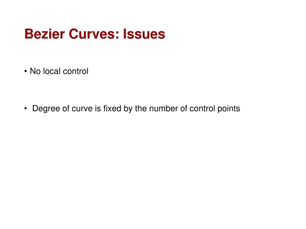 bezier curves issues