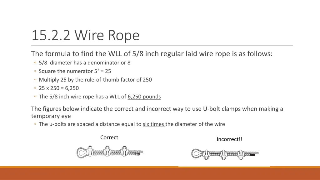 15 2 2 wire rope