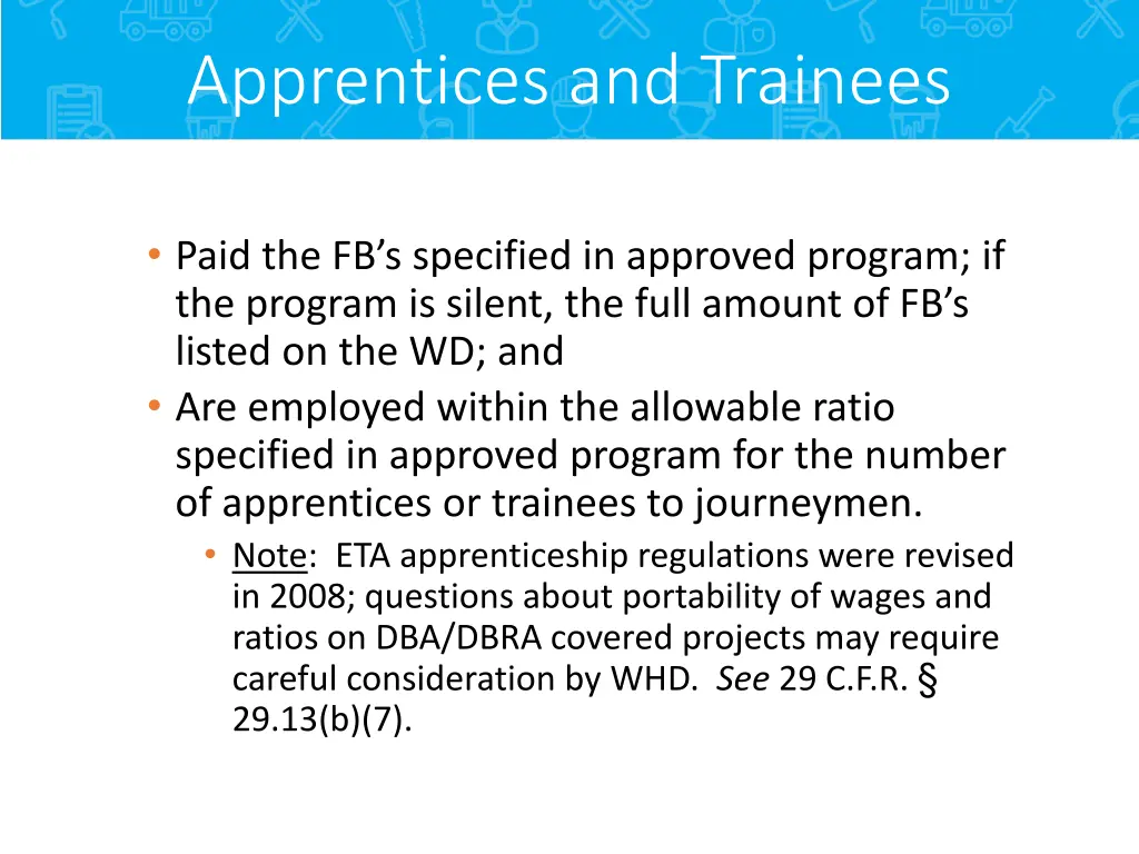 apprentices and trainees 1