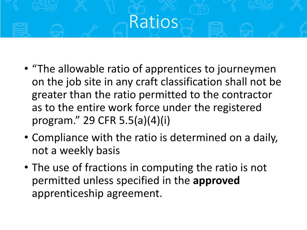 ratios