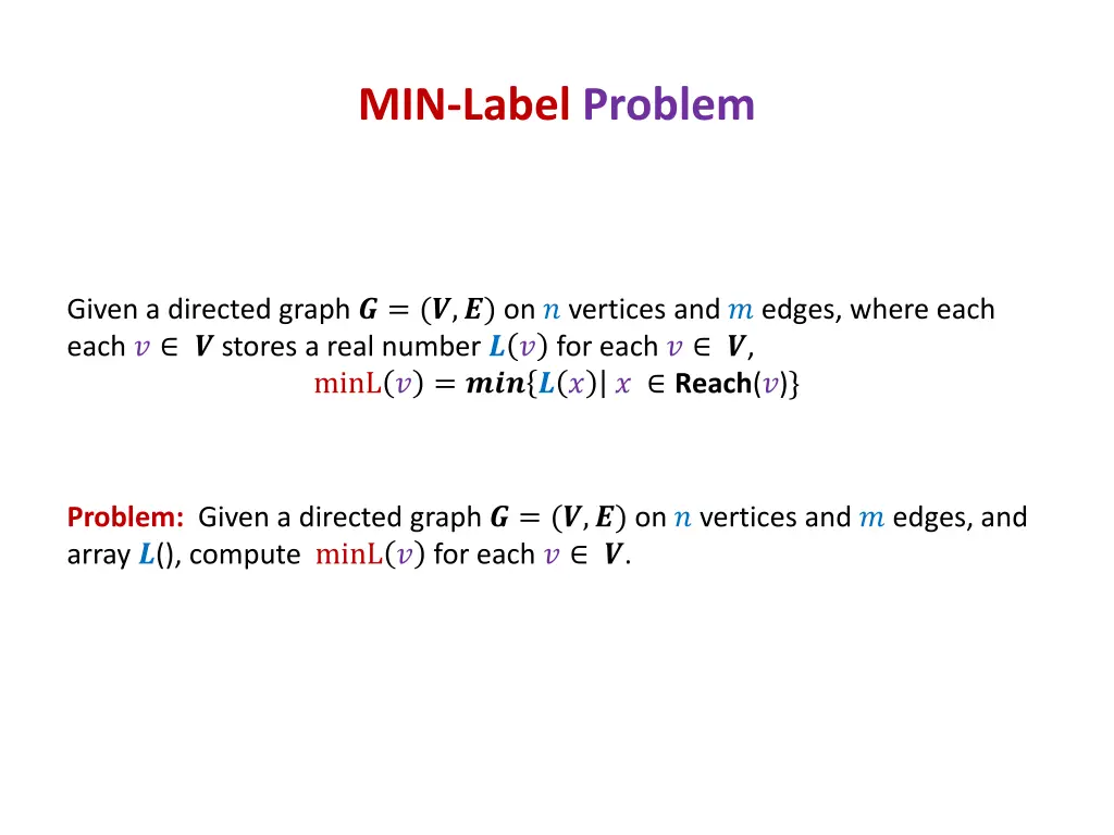 min label problem