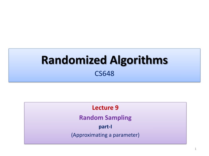 randomized algorithms cs648