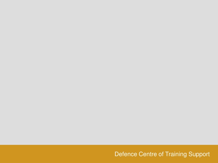 defence centre of training support