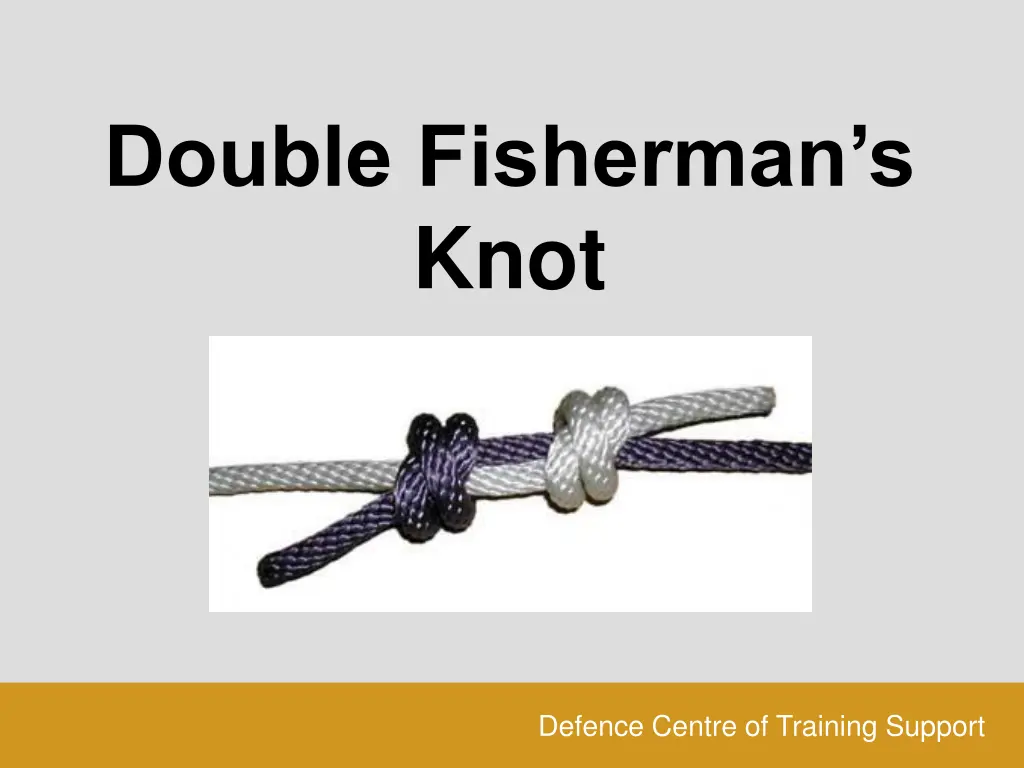 double fisherman s knot