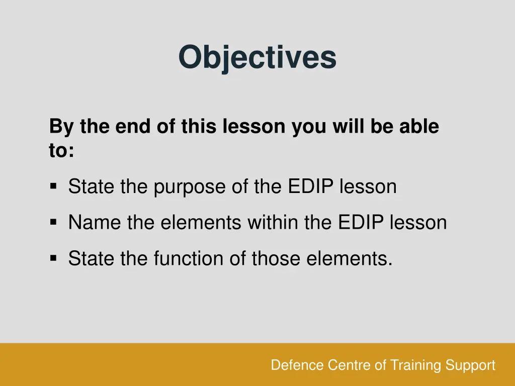 objectives 1