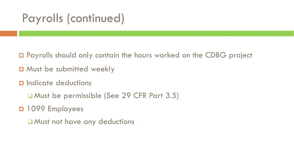 payrolls continued