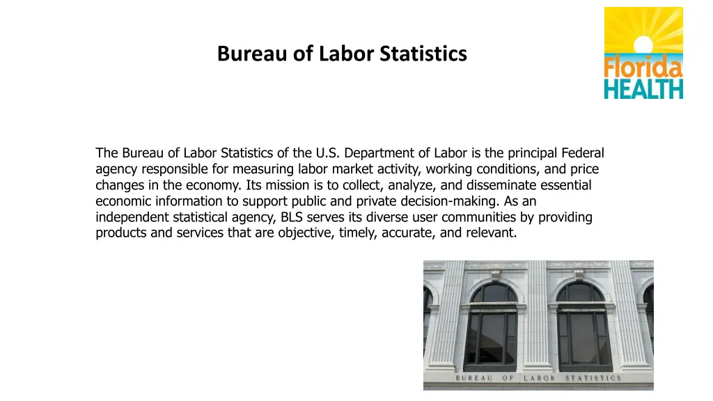 bureau of labor statistics