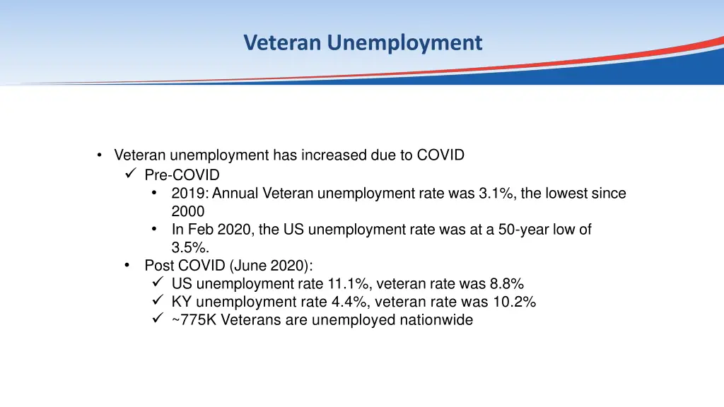 veteran unemployment