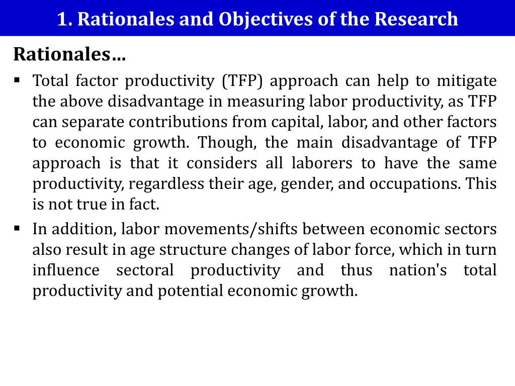 1 rationales and objectives of the research 1