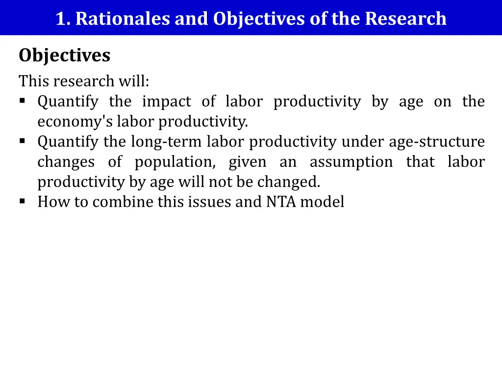 1 rationales and objectives of the research 2