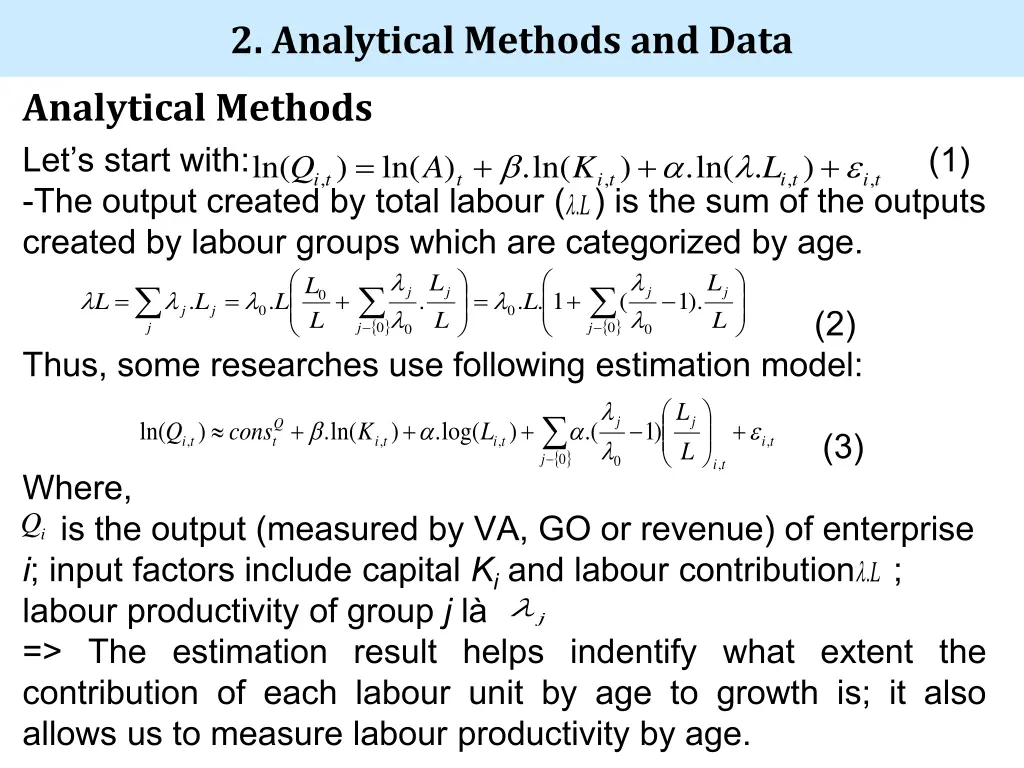 2 analytical methods and data 1