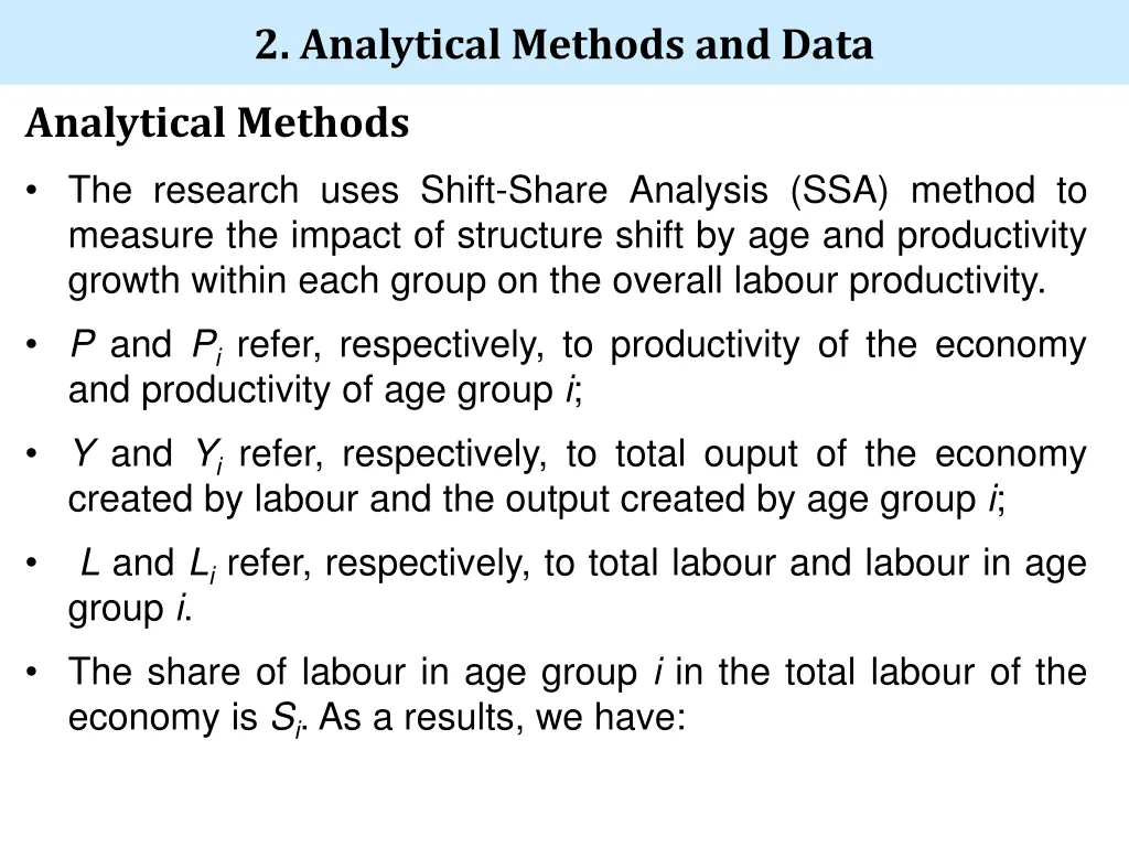 2 analytical methods and data 2