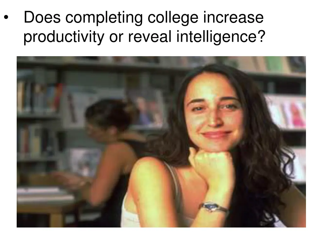 does completing college increase productivity