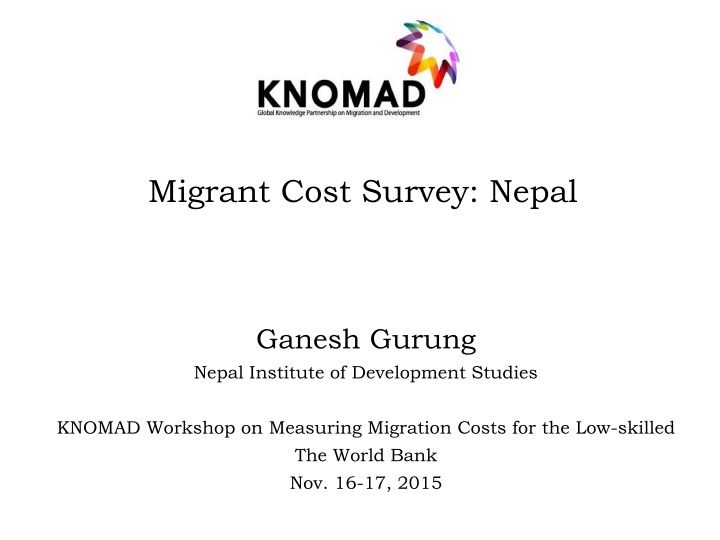 migrant cost survey nepal