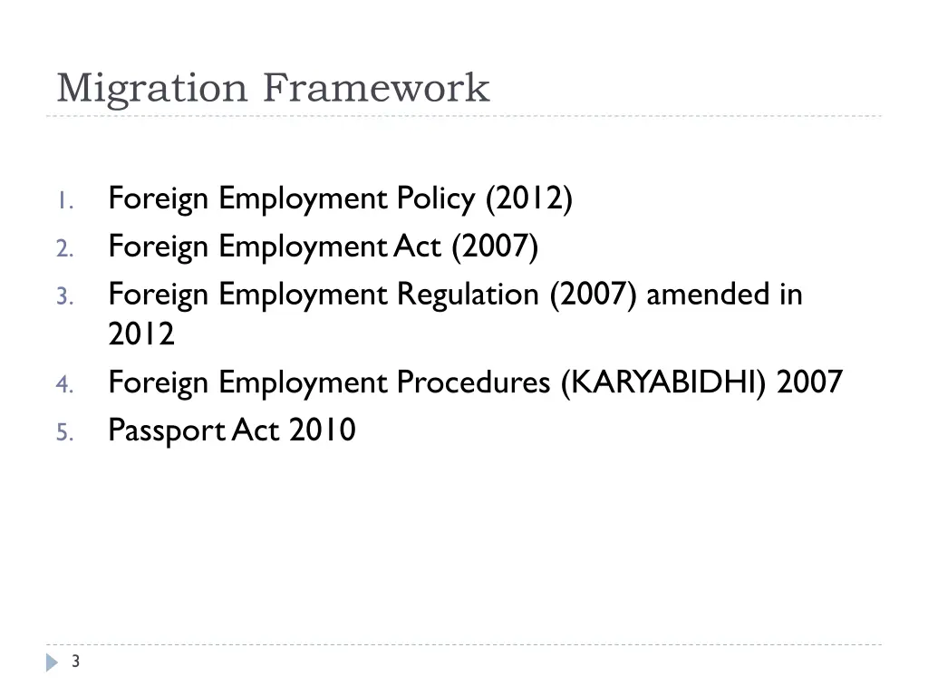 migration framework