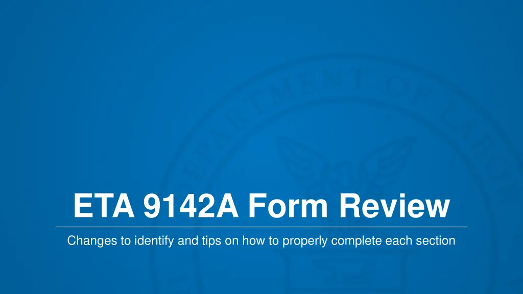 eta 9142a form review