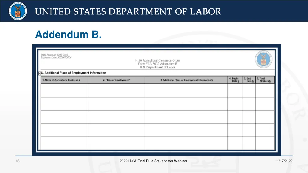 united states department of labor united states 13