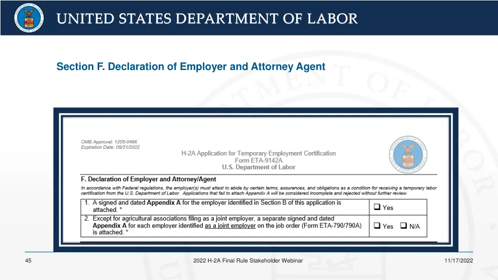 united states department of labor united states 41