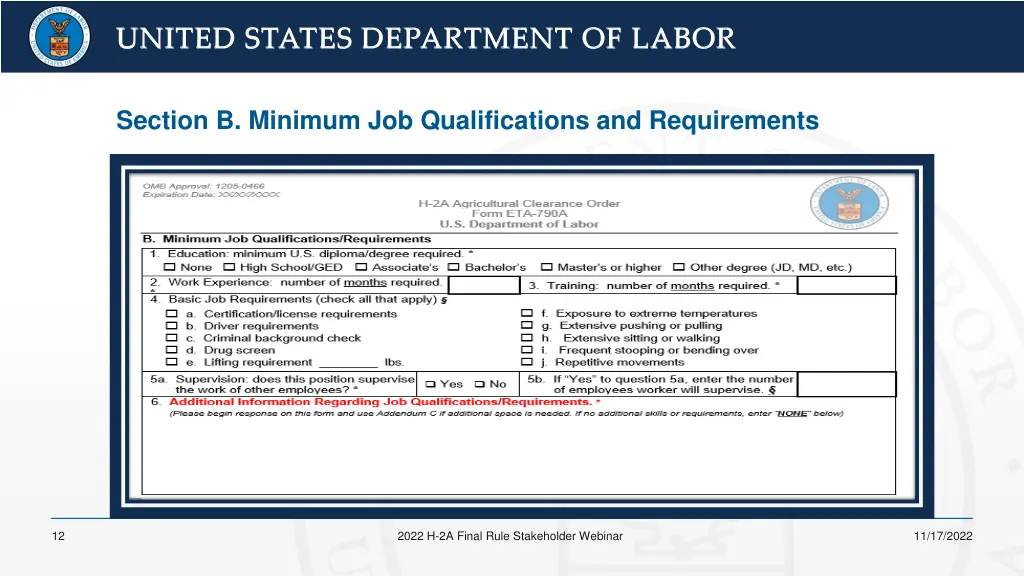 united states department of labor united states 9