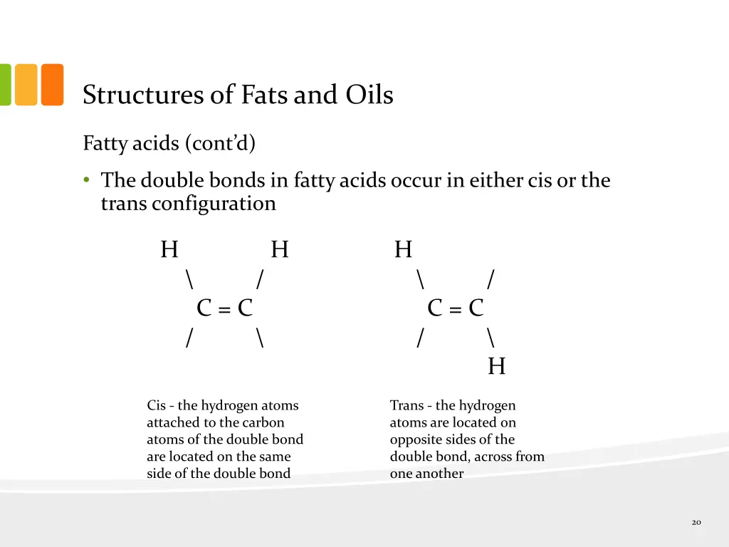 structures of fats and oils 10