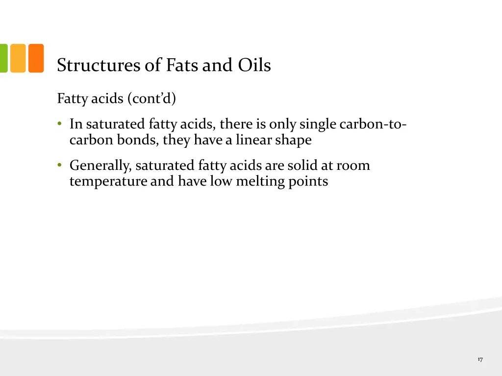 structures of fats and oils 7