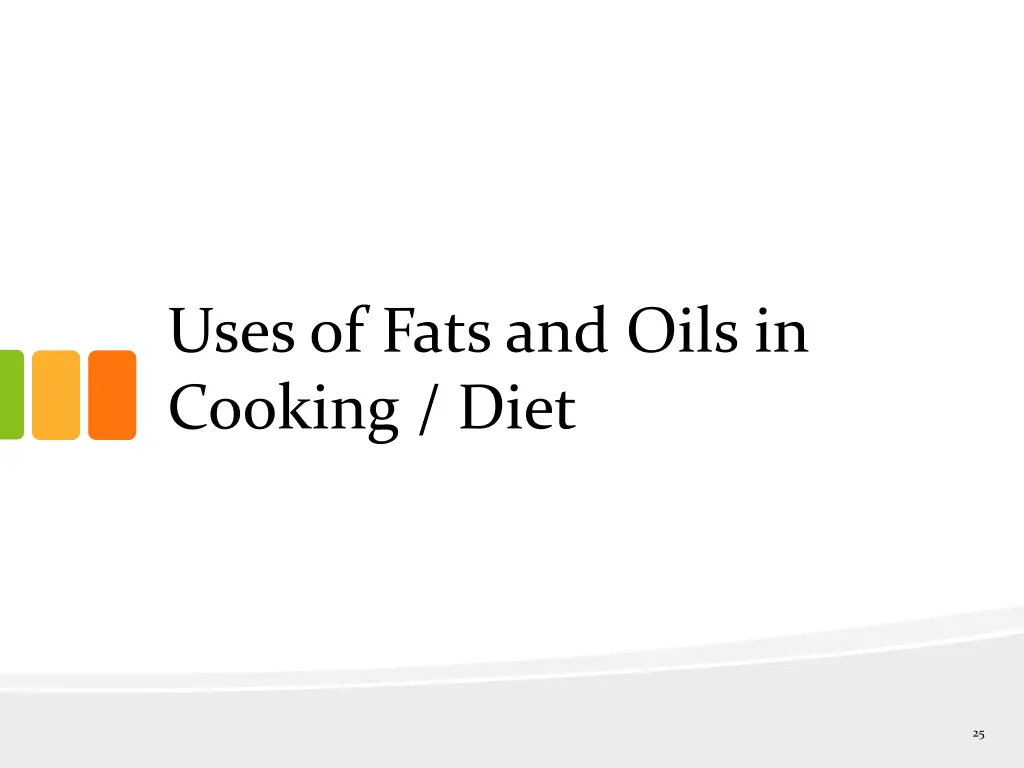 uses of fats and oils in cooking diet