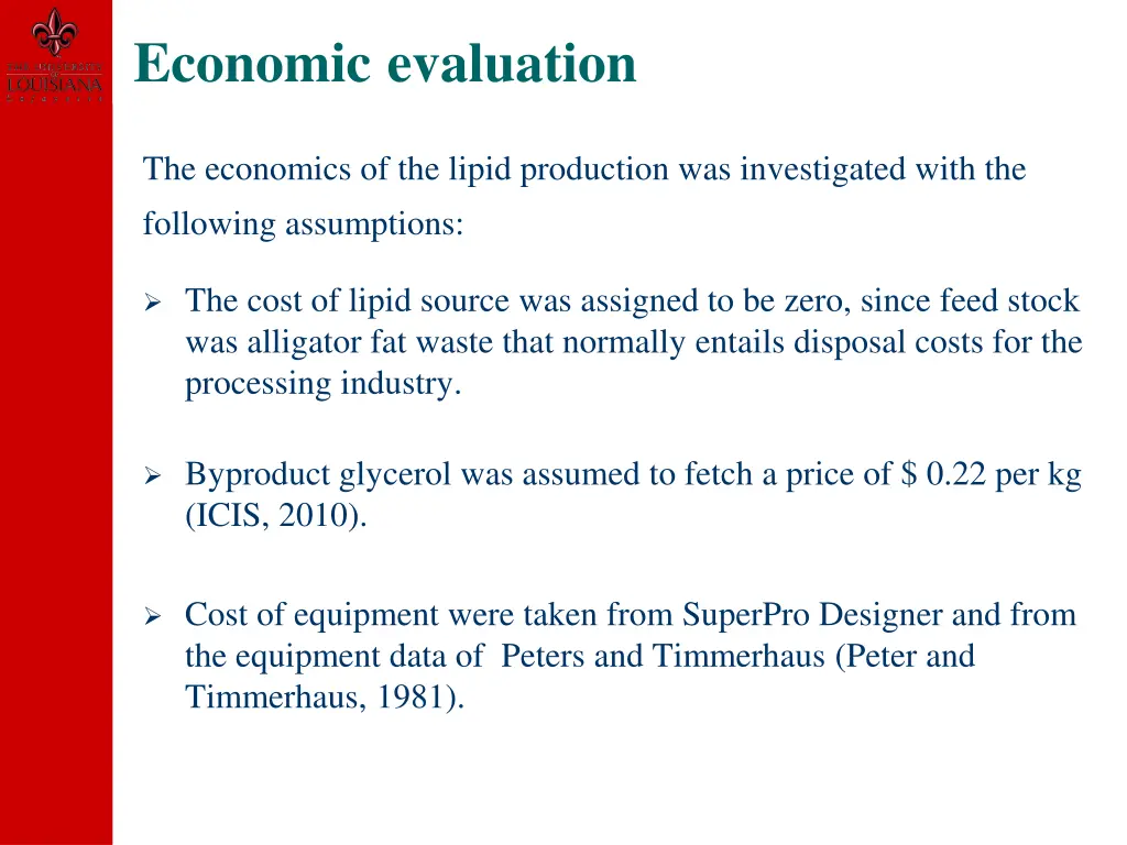 economic evaluation