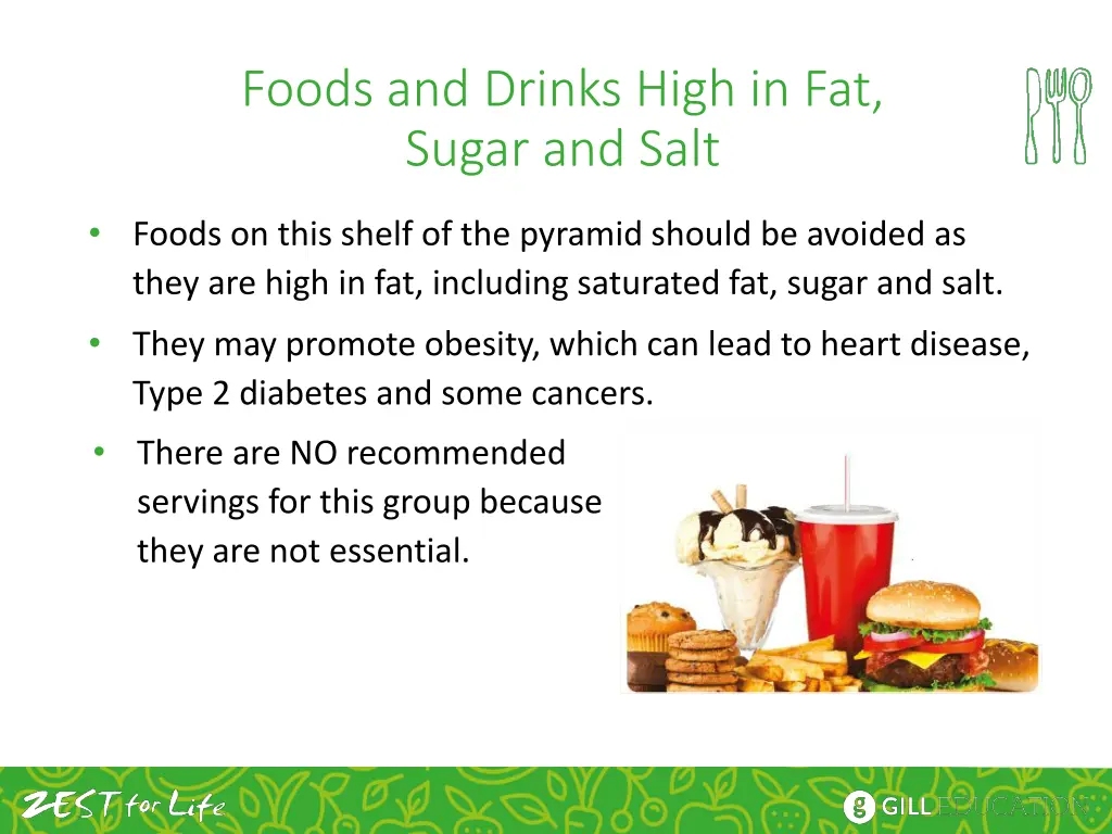 foods and drinks high in fat sugar and salt