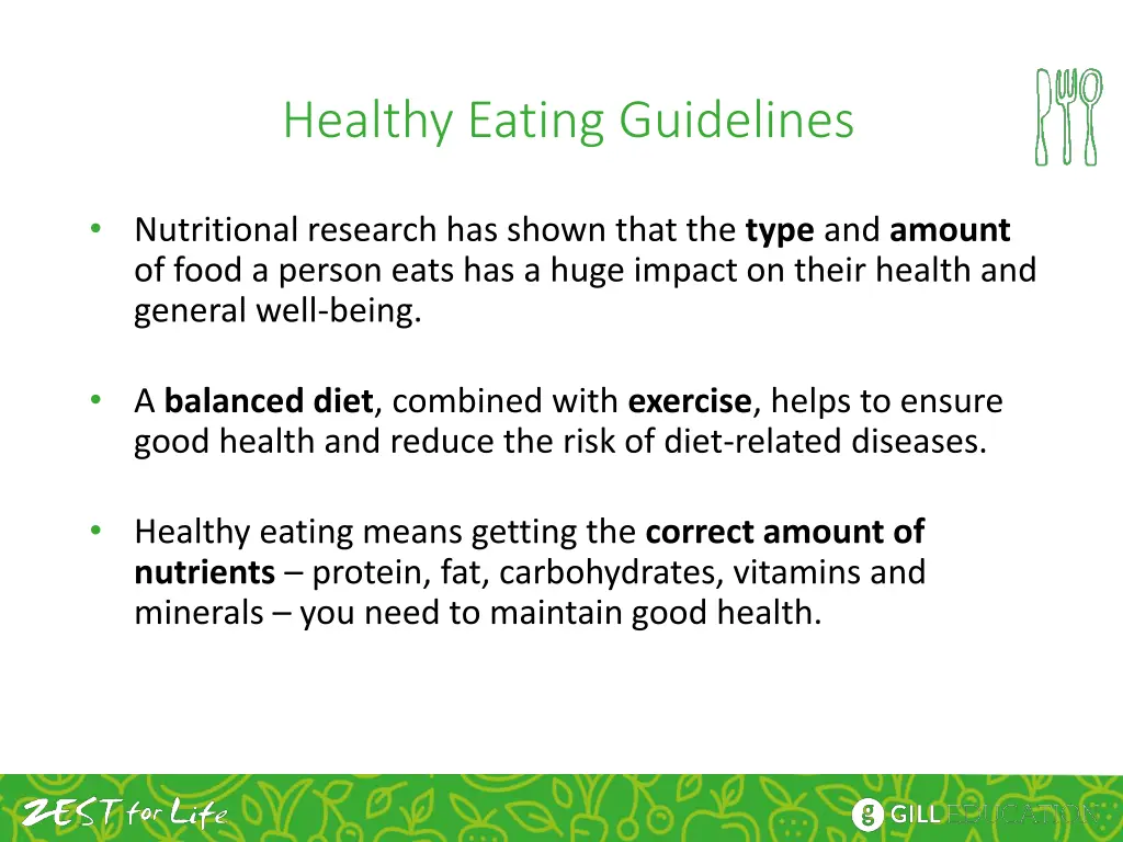 healthy eating guidelines